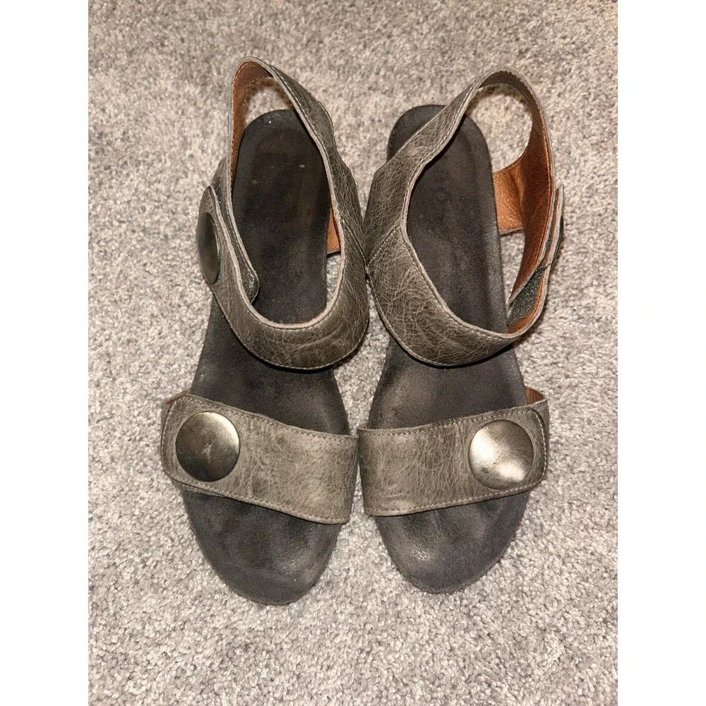Taos Women's Sandals EU Size 39 Leather US 8 Ankle Strap Open Toe